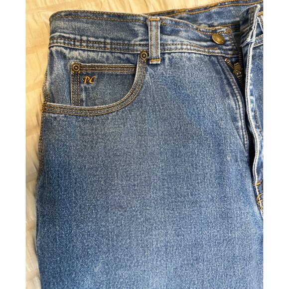 Vintage Private Club Fit Blue Denim Jeans Size 33, Faded Distressed Blue - Picture 9 of 10